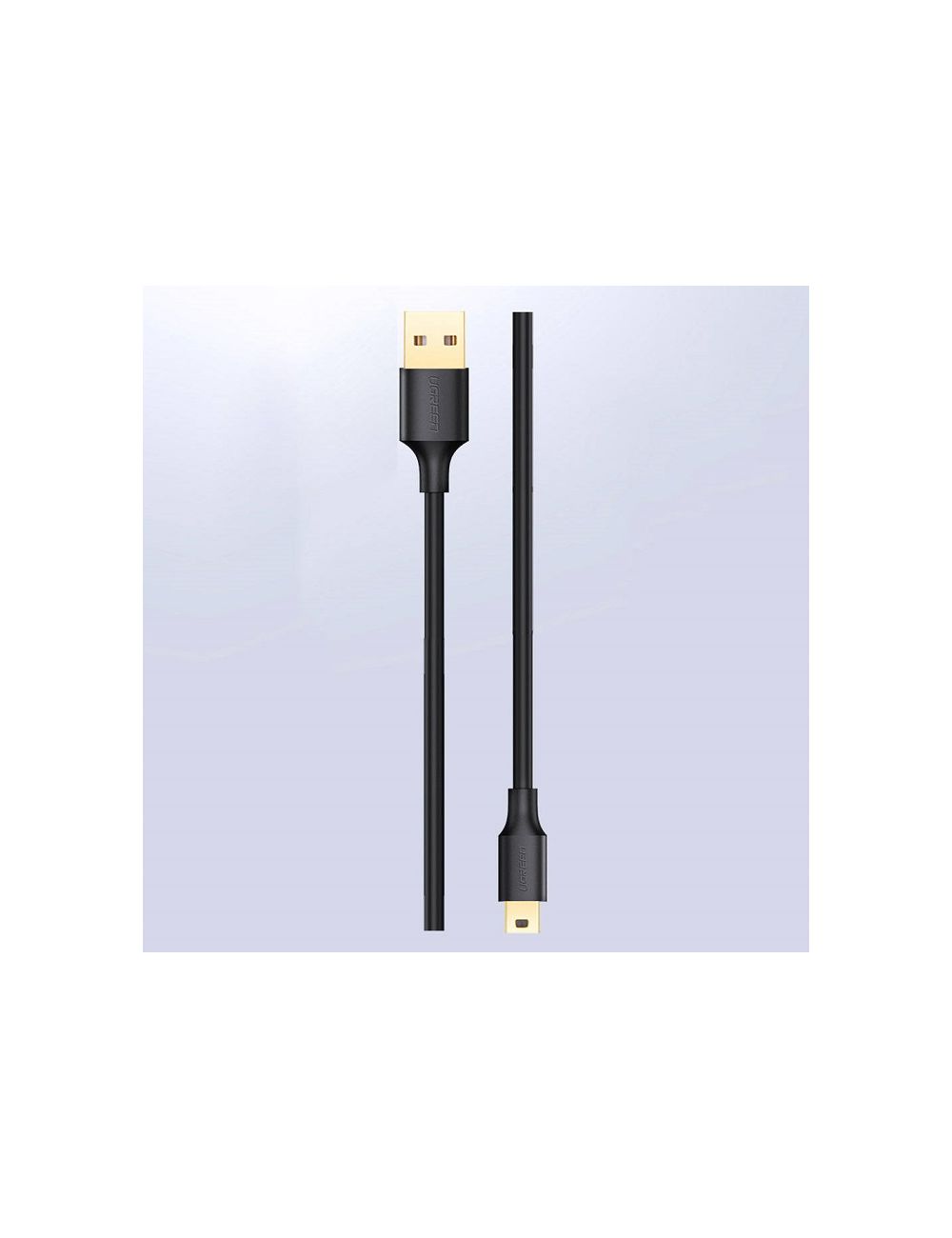 Ugreen 5-pinowy pozłacany kabel USB - mini USB 0,5m czarny