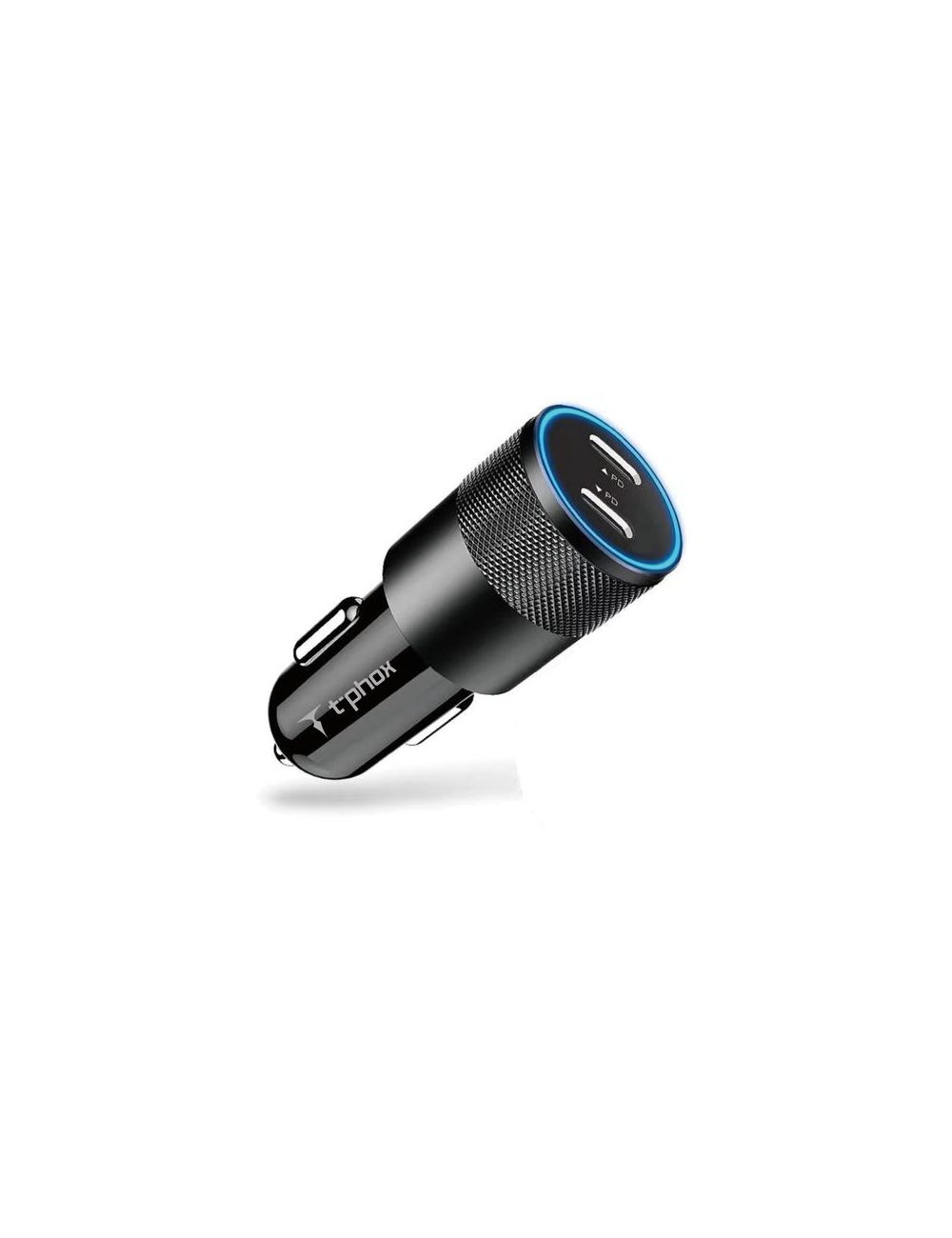 Ładowarka samochodowa T-PHOX T-C09 2xUSB-C 40W BLACK