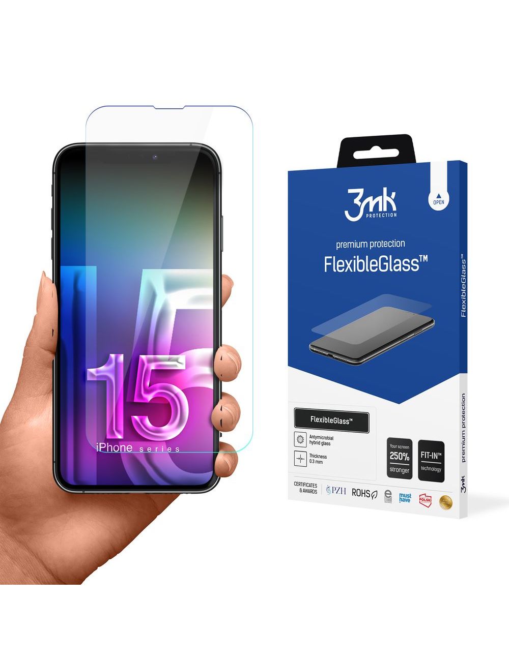 3MK Flexible Glass iPhone 15 Plus