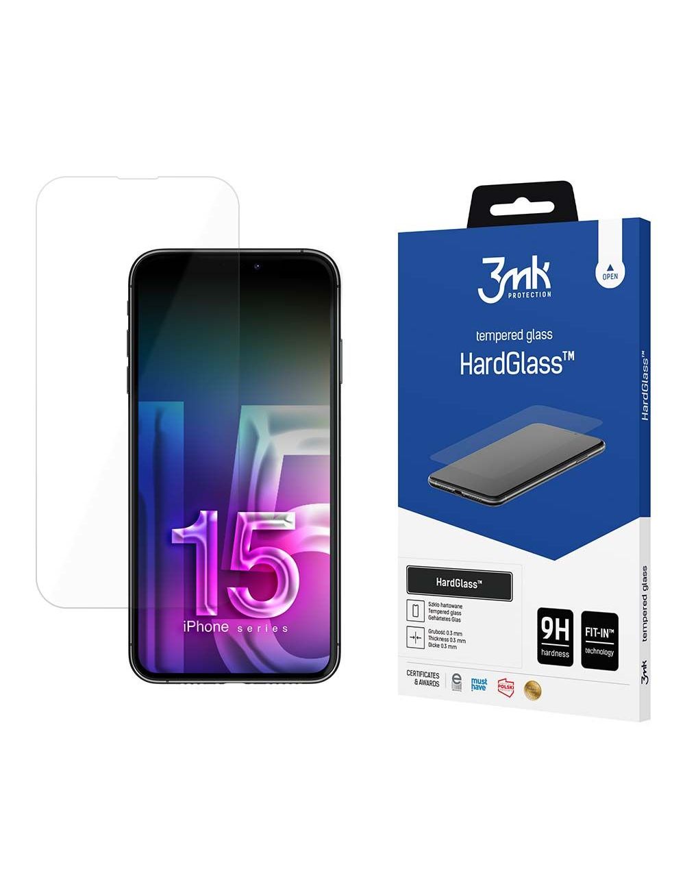 3MK Hard Glass iPhone 15 Pro