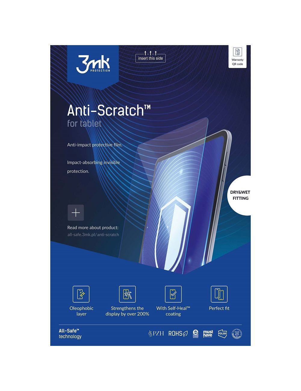 3MK AIO ANTI-SCRATCH TABLET 5szt WET