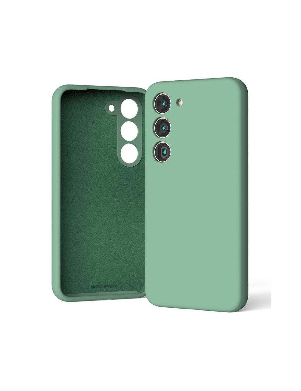 Mercury Silicone Case Samsung S23 FE 5G GREEN / ZIELONY