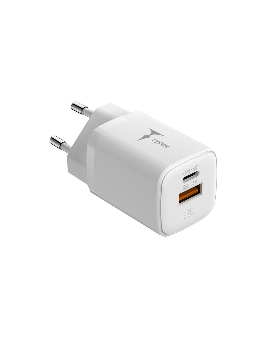 Ładowarka sieciowa T-PHOX HANDY SERIES 33W T-PP08 USB/USB-C WHITE