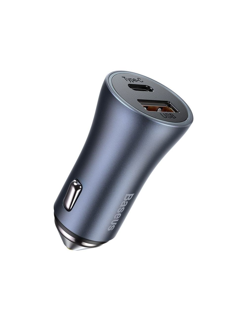 Ładowarka samochodowa BASEUS GOLDEN CONTRACTOR PRO 40W USB/USB-C GREY