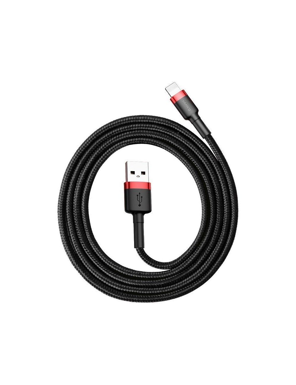 KABELBASEUS CAFULE USB/LIGHNING 1.5A 2M BLACK/RED