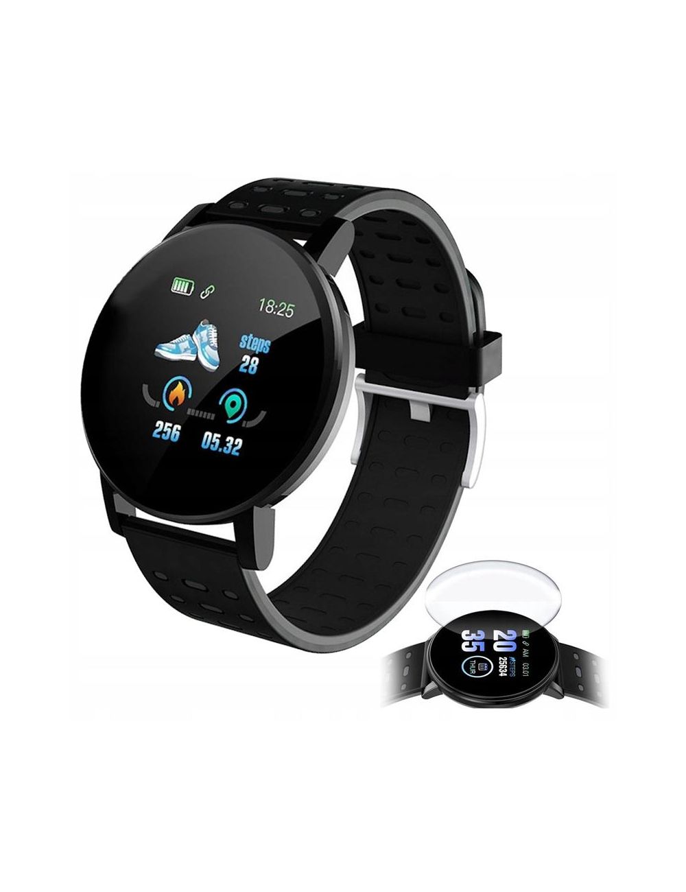 Smart Band 119s Plus BLACK / CZARNY