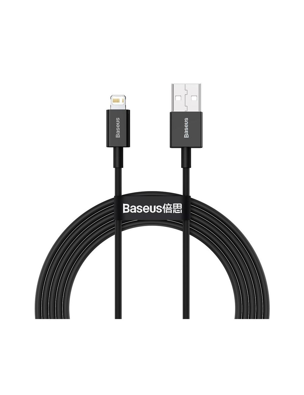 KABEL BASEUS SUPERIOR SERIES USB/ LIGHTNING 2.4 A 1M BLACK