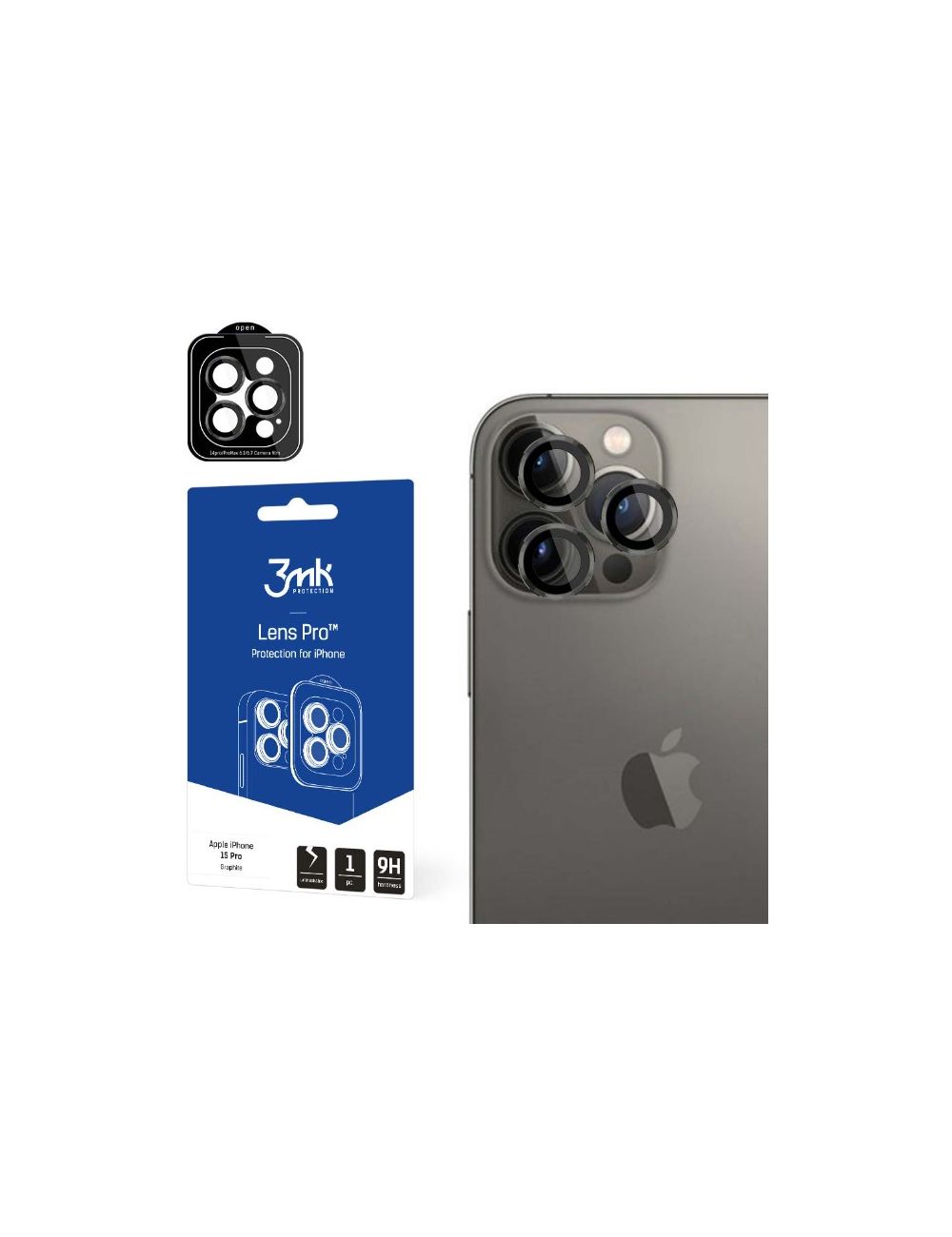 3MK LENS PROTECTION PRO IPHONE 15 PRO GRAPHITE