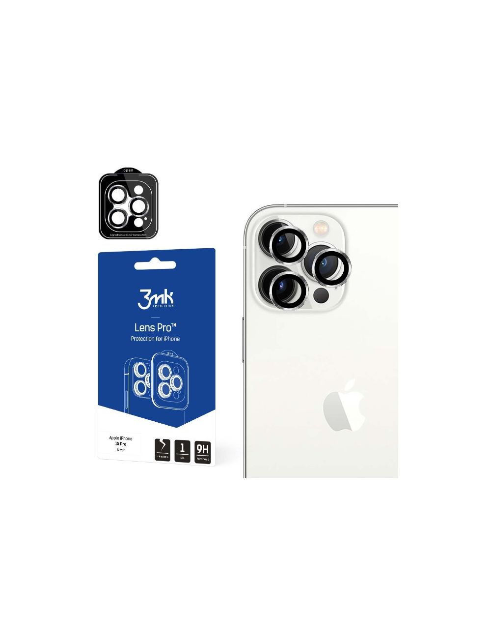 3MK LENS PROTECTION PRO IPHONE 15 PRO SILVER