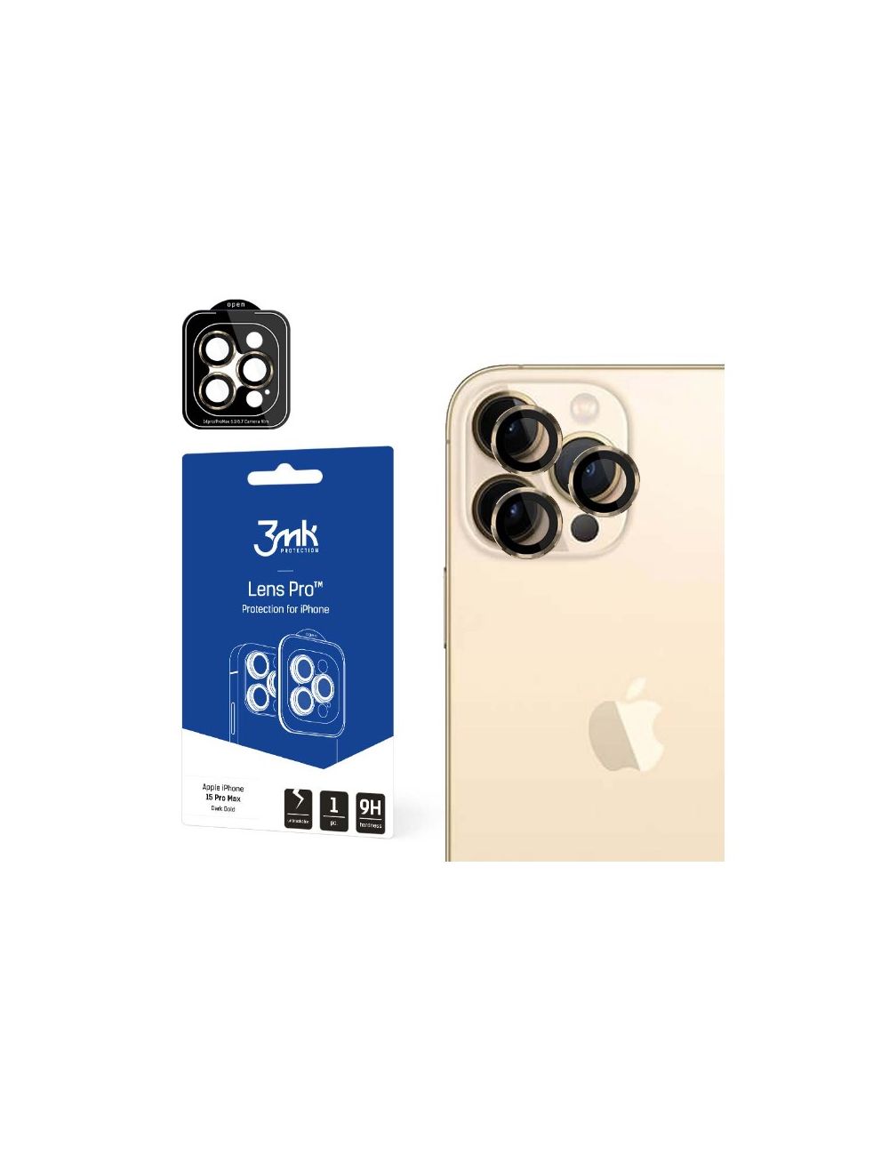 3MK LENS PROTECTION PRO Iphone 15 PRO MAX DARK GOLD