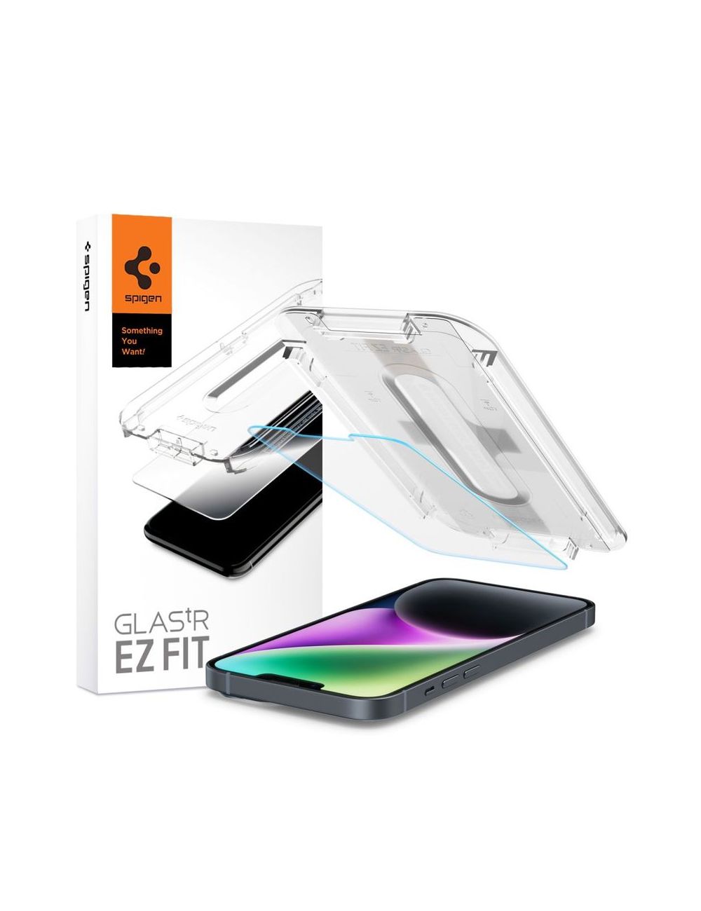 SPIGEN GLAS.TR EZ FIT IPHONE 15 PLUS CLEAR 2-PACK + ADAPTER