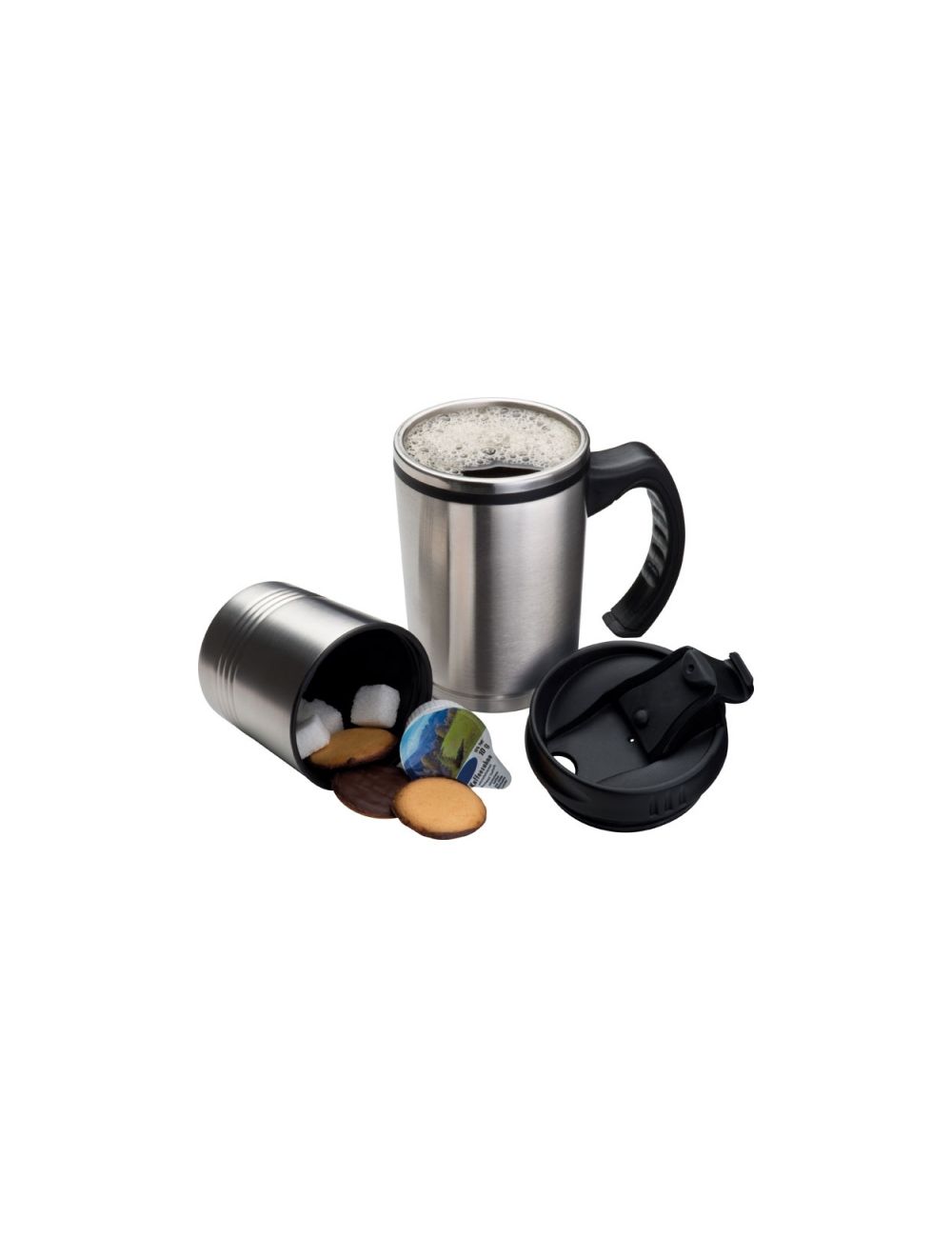 Kubek termiczny ze stali nierdzewnej 2w1 HADLEY...