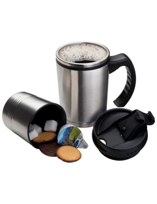 Kubek termiczny ze stali nierdzewnej 2w1 HADLEY 600 ml