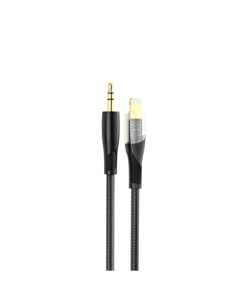 XO Clear kabel audio NB-R241A Lightning/ Jack 3,5mm 1m czarny