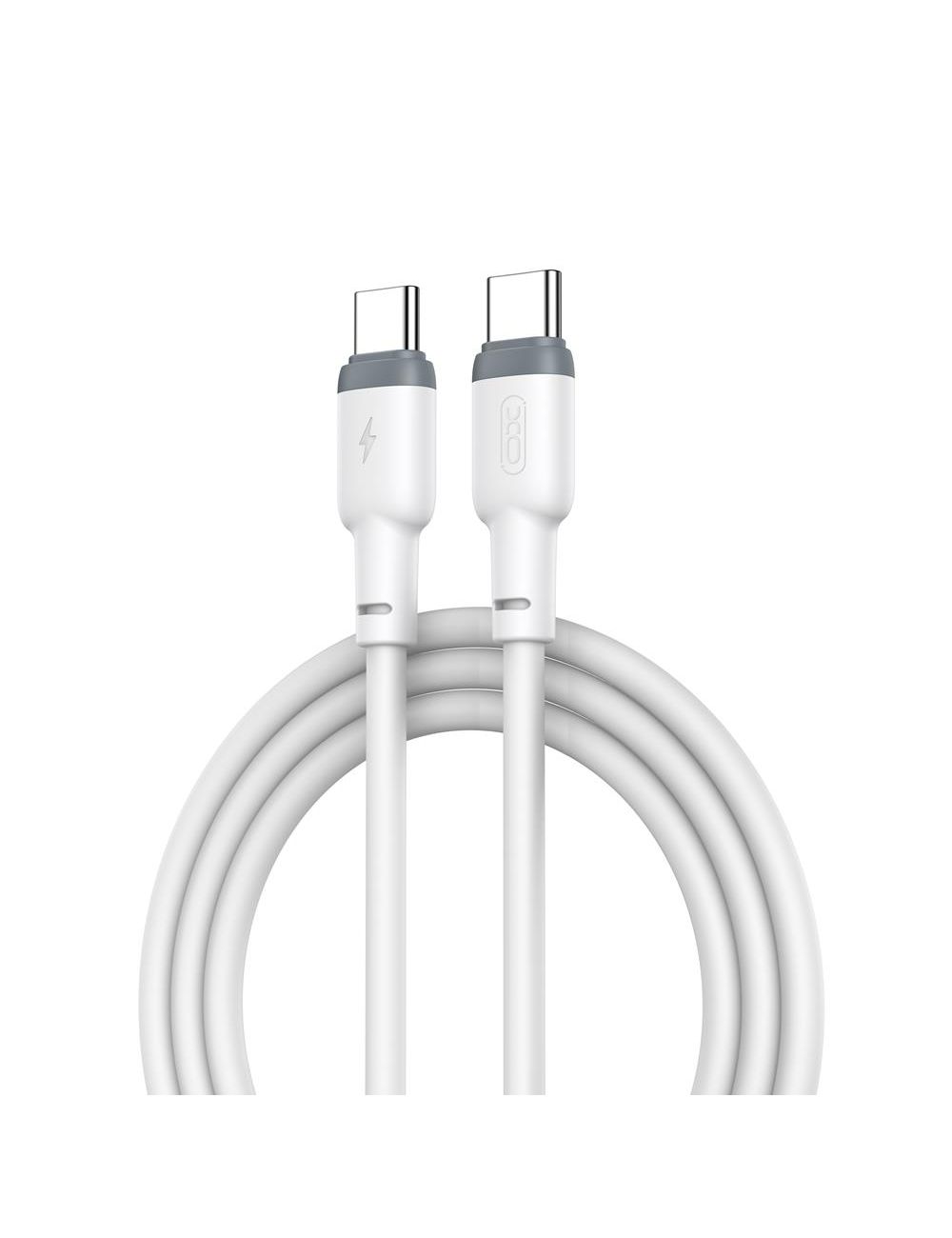 XO KABEL NB208B PD USB-C/USB-C 1m 60W biały