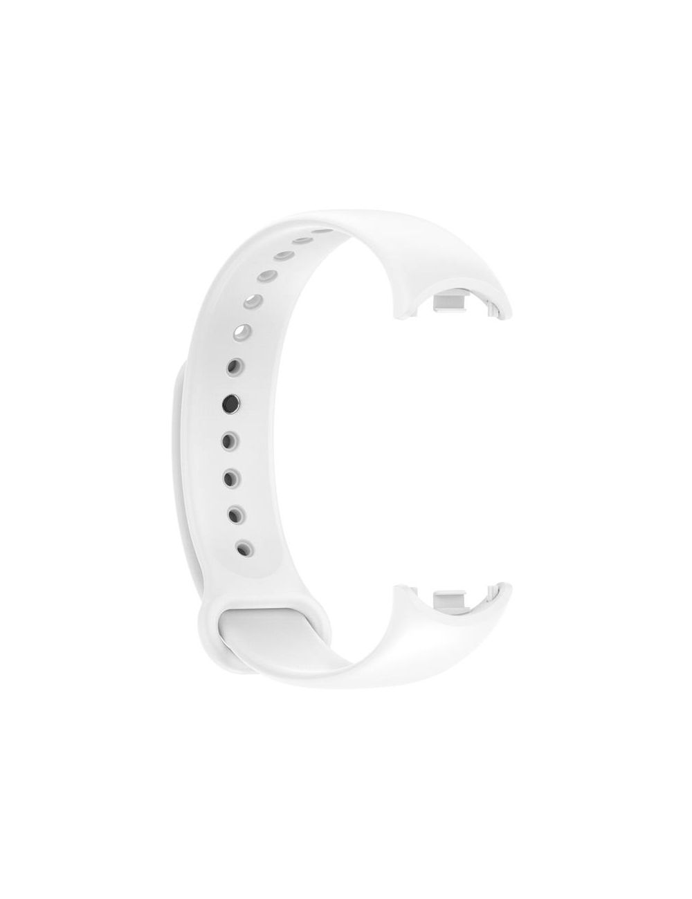 Pasek Silikonowy Mi Band 8 / M8 (2), WHITE / BIAŁY