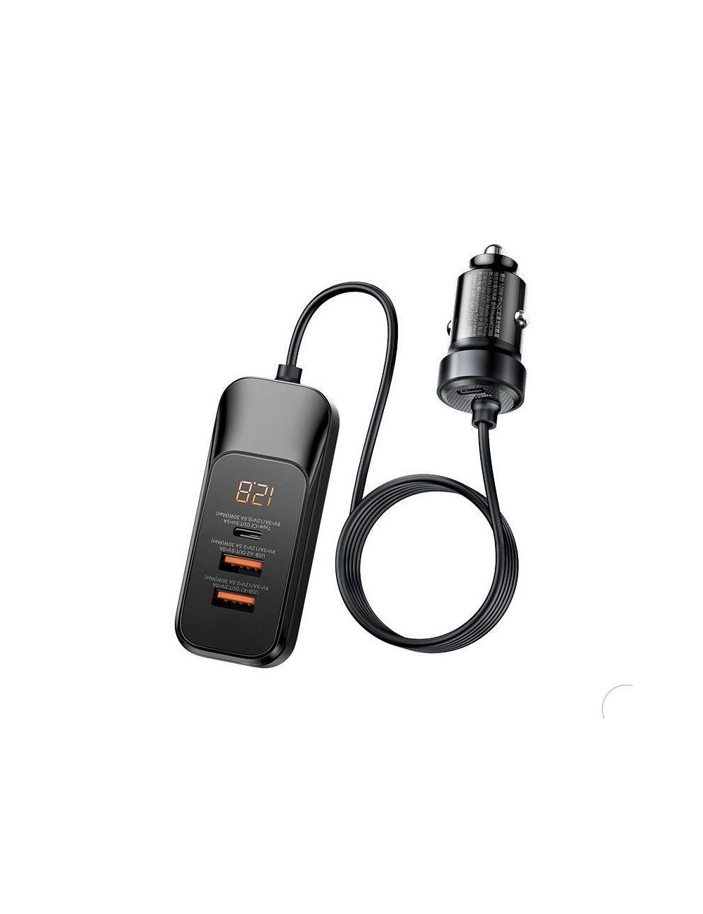 Ładowarka samochodowa REMAX YAYSHIH SERIES PD QC 120W RCC355 2xUSB + 1xUSB-C BLACK