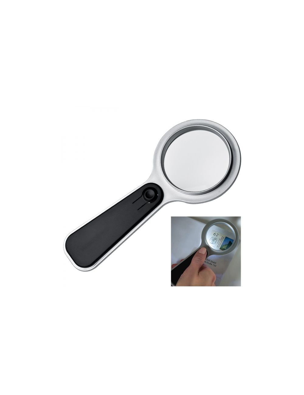 Lupa z lampką plastikowa GLOUCESTER