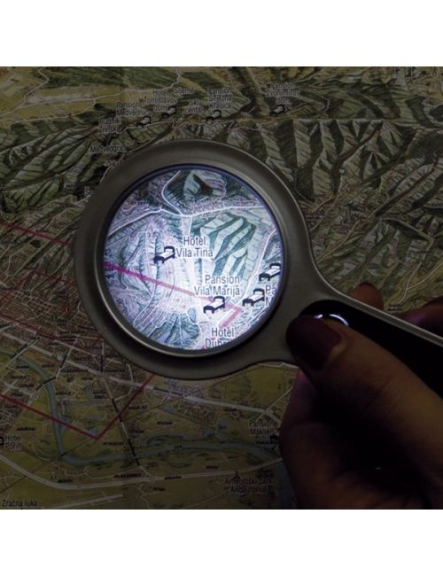 Lupa z lampką plastikowa GLOUCESTER