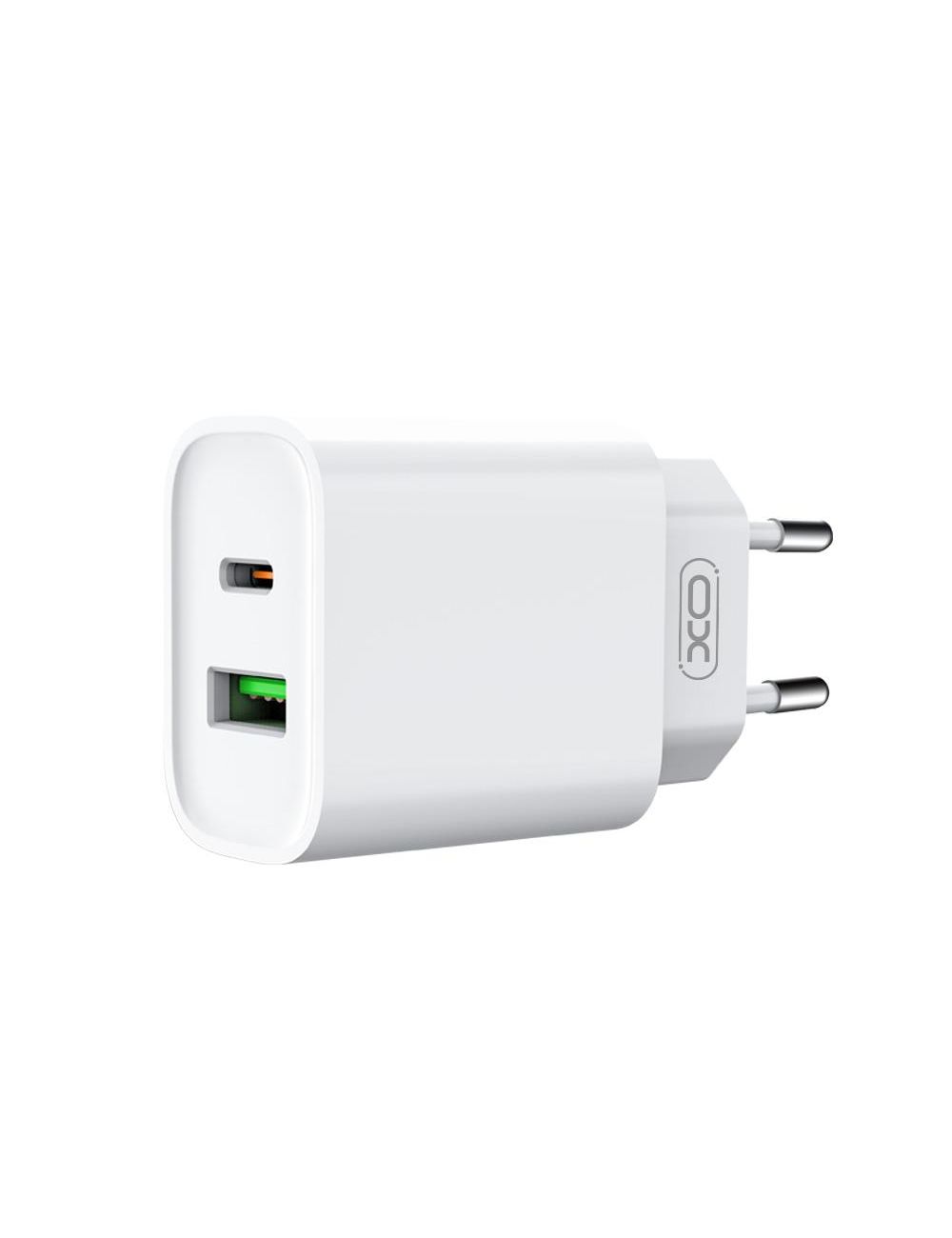 XO ładowarka sieciowa CE02A PD 20W QC 3.0 18W BIAŁA + KABEL USB-C/USB-C