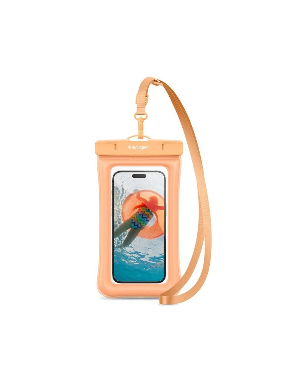 SPIGEN POKROWIEC WODOODPORNY A610 FLOAT CASE WATERPROOF APRICOT/POMARAŃĆZ