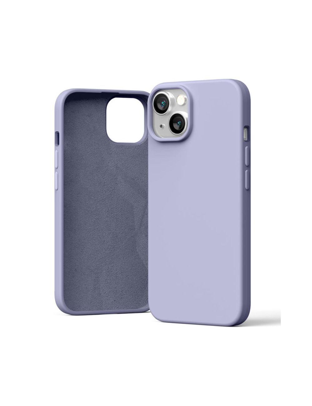 MERCURY SILICONE CASE IPHONE 15 (6.1), LAVENDER GRAY / LAWENDOWY