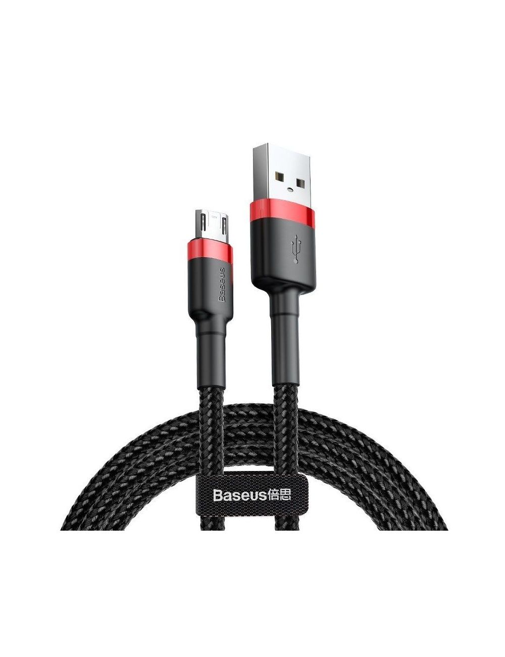 KABEL BASEUS CAFULE USB/MICRO USB 2.4A 1M RED/BLACK