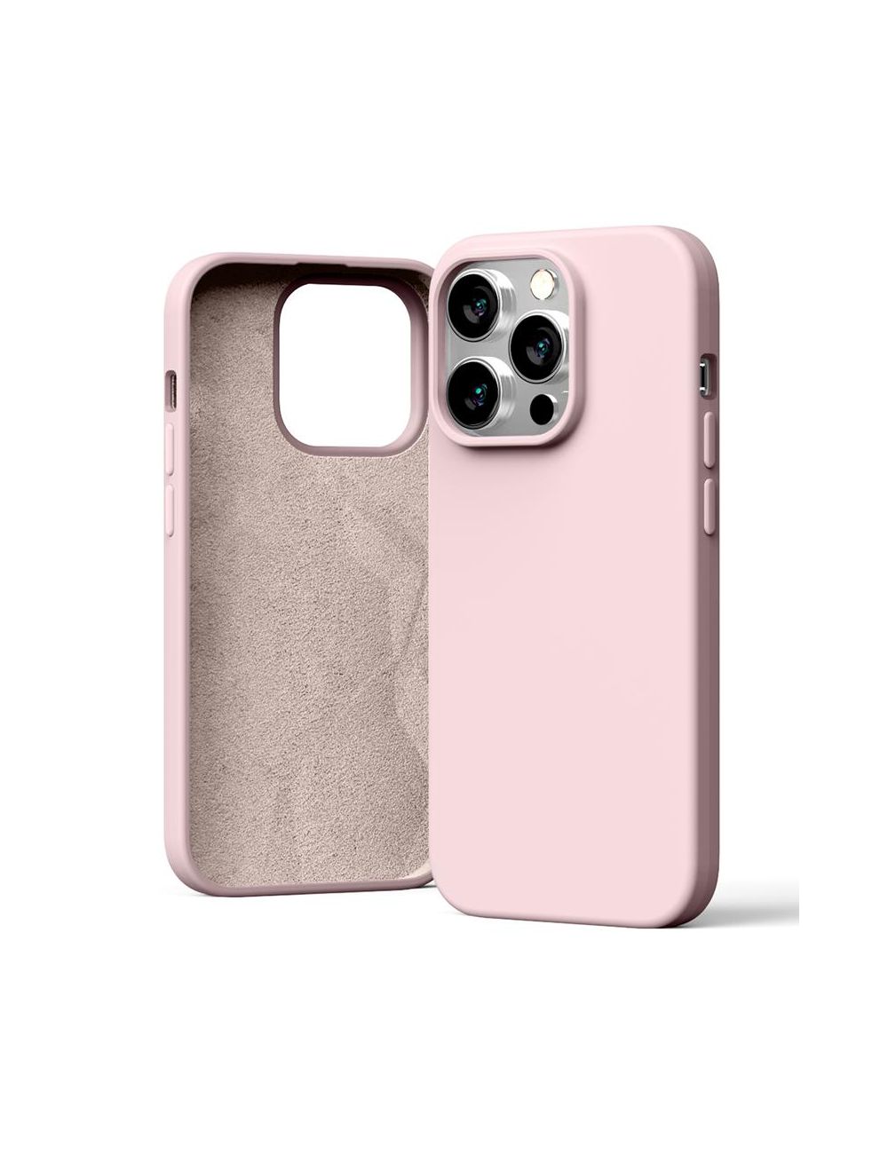 MERCURY SILICONE CASE IPHONE 15 PRO (6.1), PINK SAND / PUDROWY RÓŻ