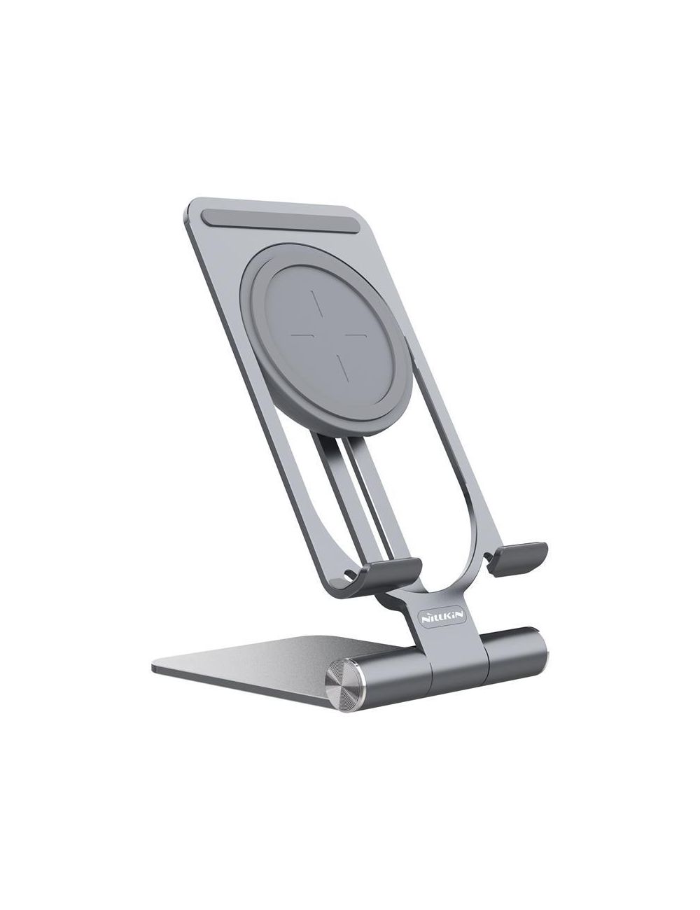 NILLKIN POWER HOLD MINI STAND 15W FAST WIRELESS CHARGER, GRAY / SZARY