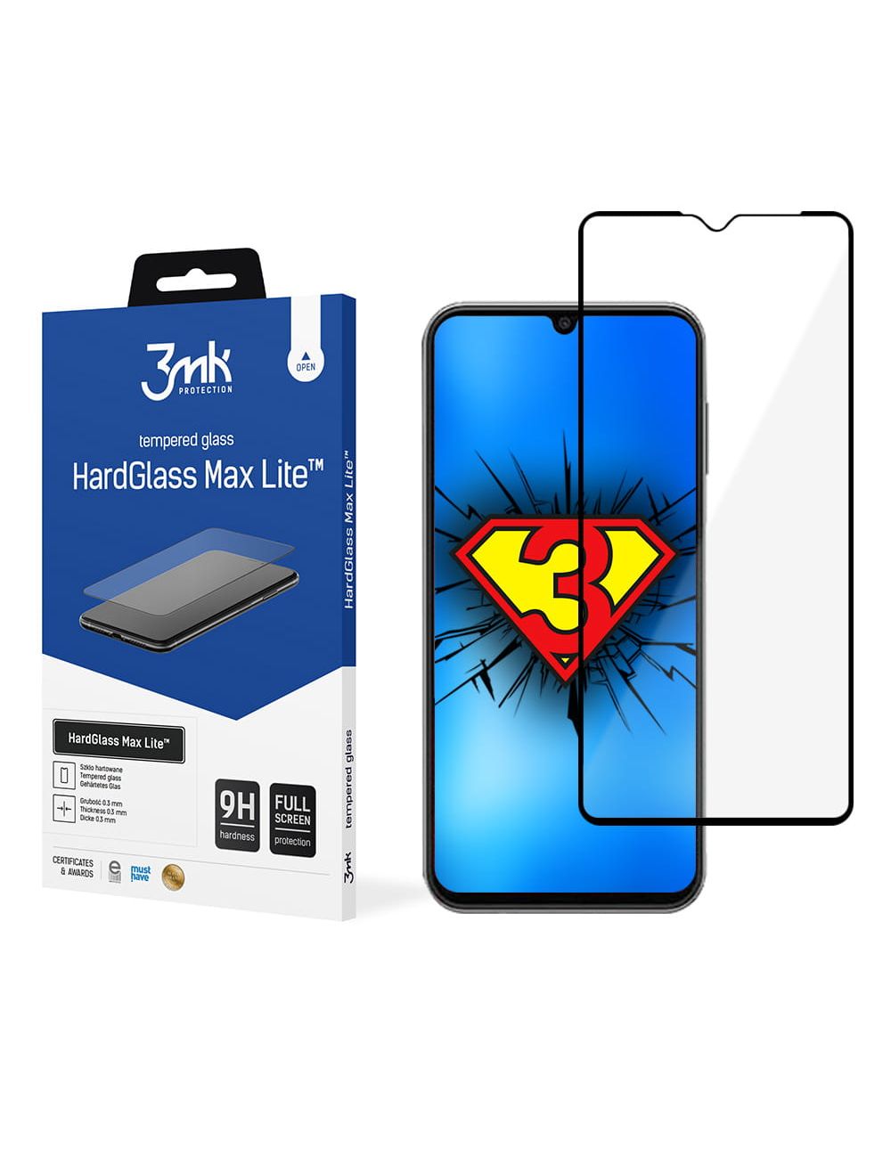 3MK HARD GLASS MAX LITE SAMSUNG A14 4/5G