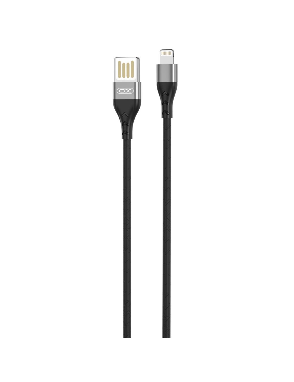 XO KABEL NB188 Lightning 2,4A 1m szary dwustronne USB