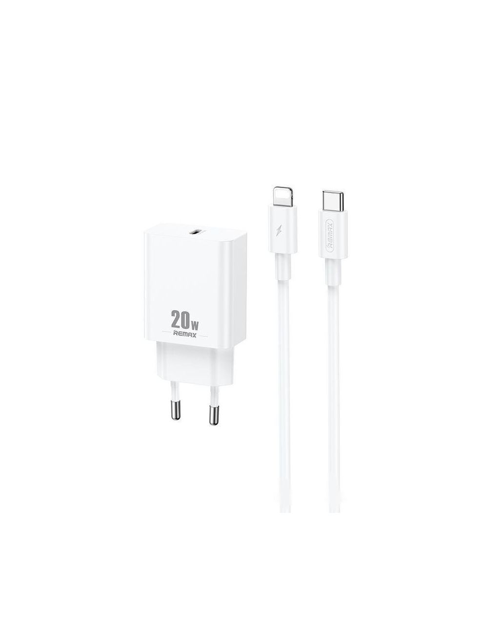 Ładowarka sieciowa REMAX PRIME II SERIES 20W RP-U5 + KABEL USB-C/LIGHTNING 1M