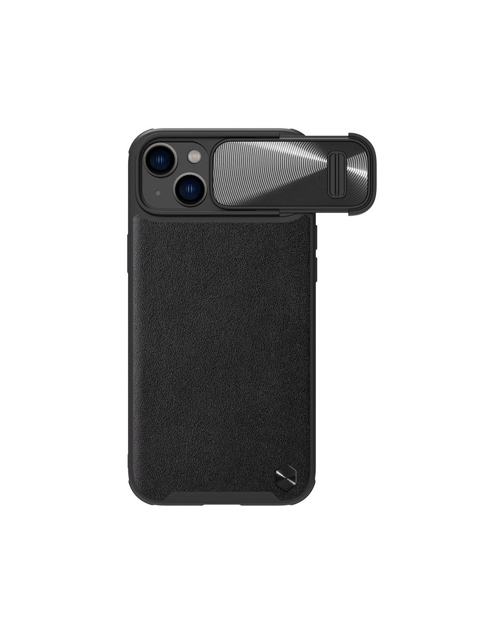 NILLKIN CAMSHIELD LEATHER S IPHONE 14 BLACK / CZARNY