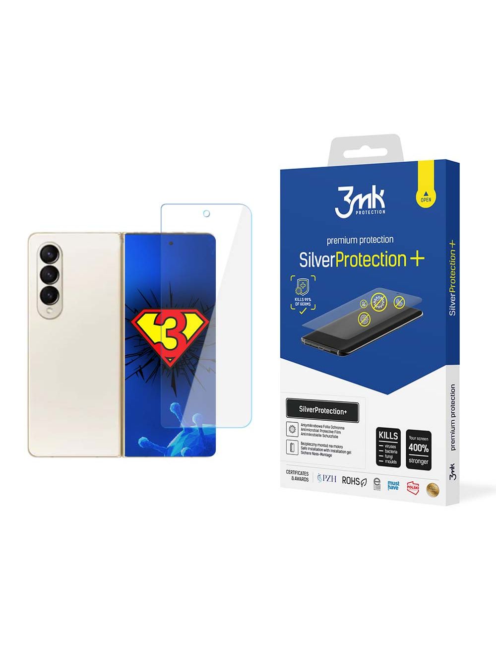 3MK SilverProtection+ SAMSUNG Z FOLD4 (FRONT)