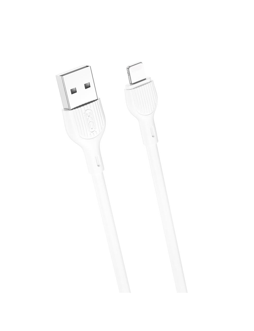 XO KABEL NB200 USB-LIGHTNING 2m 2,1A BIAŁY