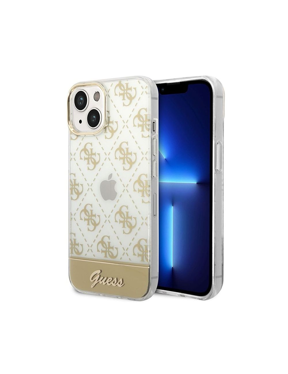 GUESS IPHONE 14 PLUS PATTERN SCRIPT GUHCP14MHG4MHG ZŁOTY/GOLD