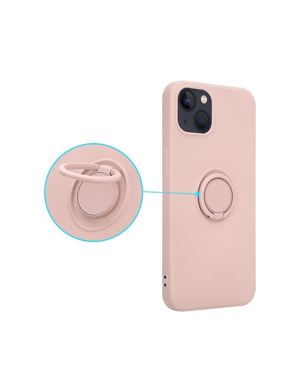 Etui Silicon Ring do Iphone XR różowy