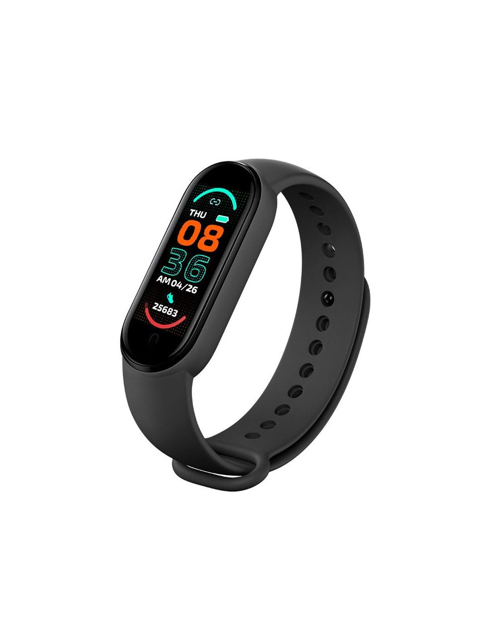 Smart Band M6 BLACK / CZARNY, MAGNETYCZNE