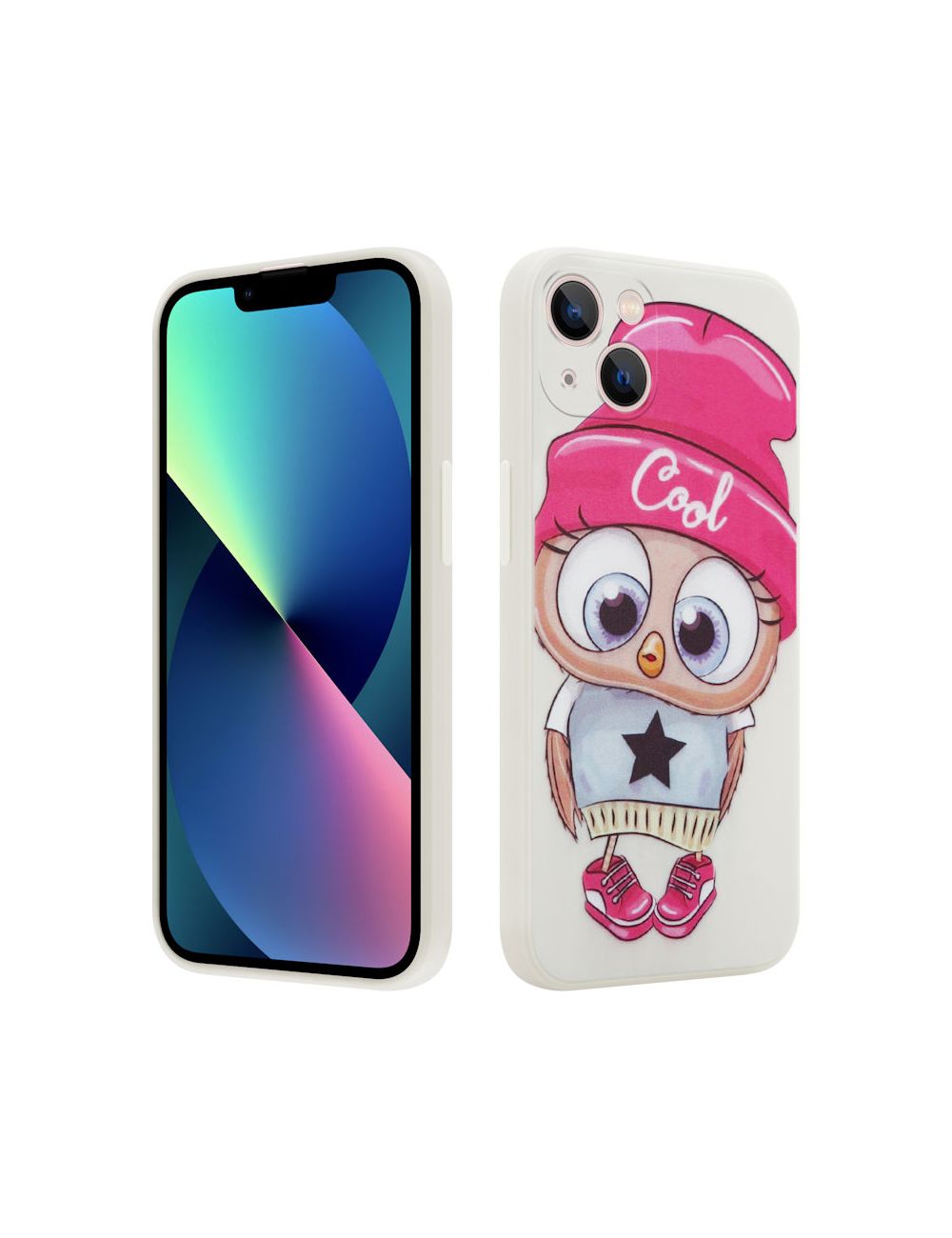 MX OWL COOL IPHONE 13 MINI BEIGE / BEŻOWY