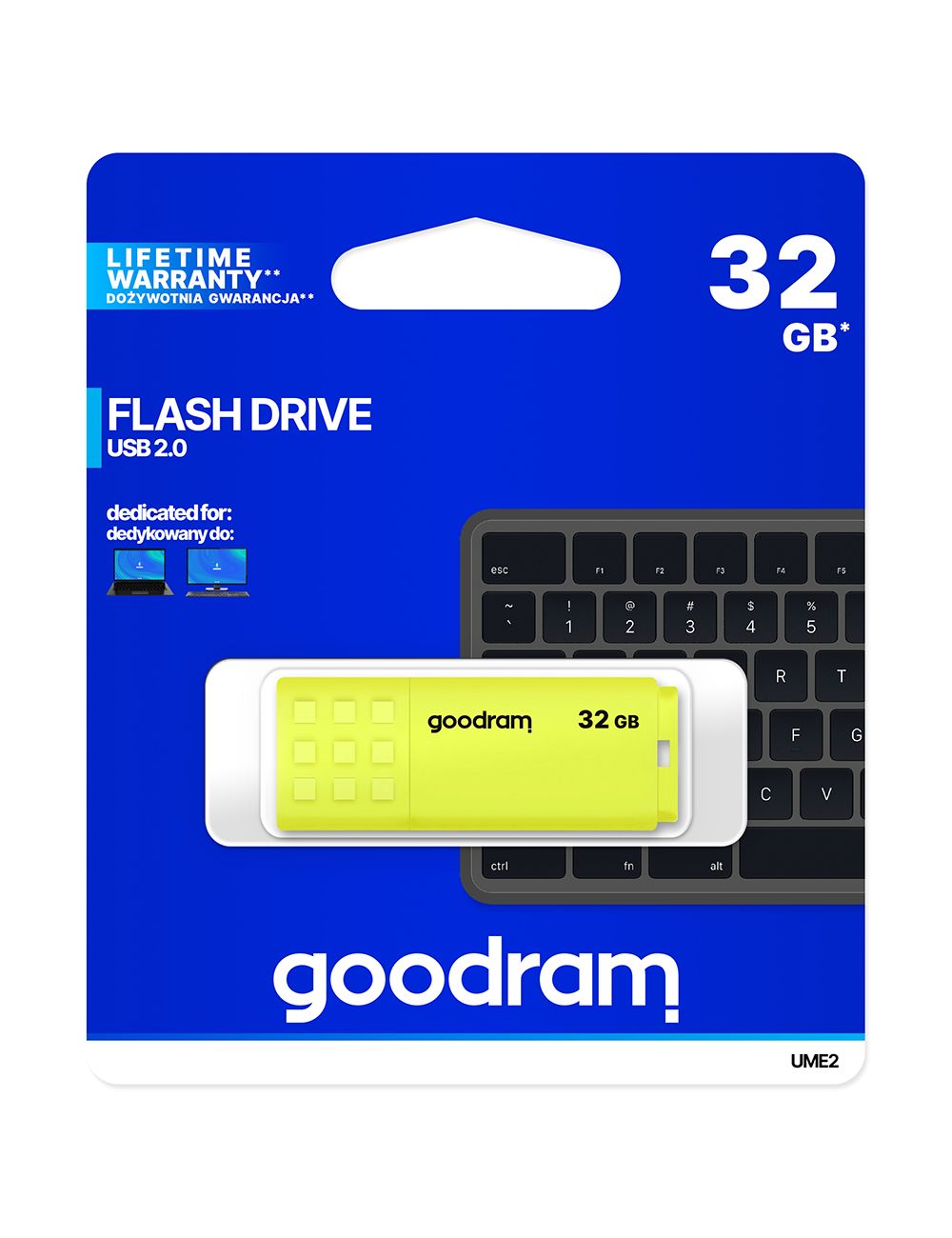 PenDrive 2.0 GOODRAM NEO 32GB YELLOW / ŻÓŁTY