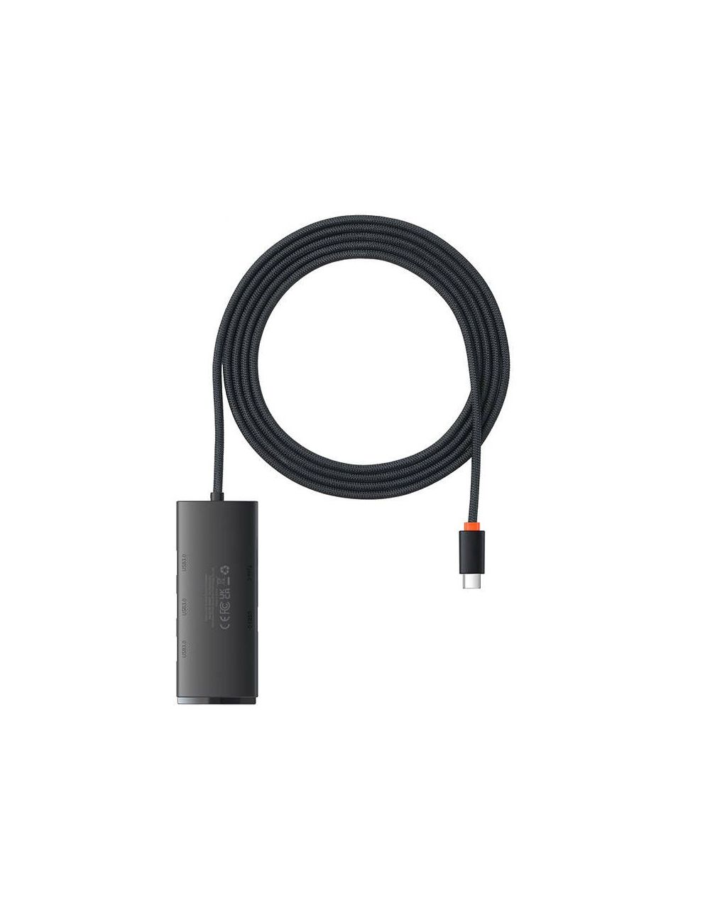 HUB BASEUS LITE SERIES 4w1 2M USB-C DO 4xUSB 3.0 BLACK