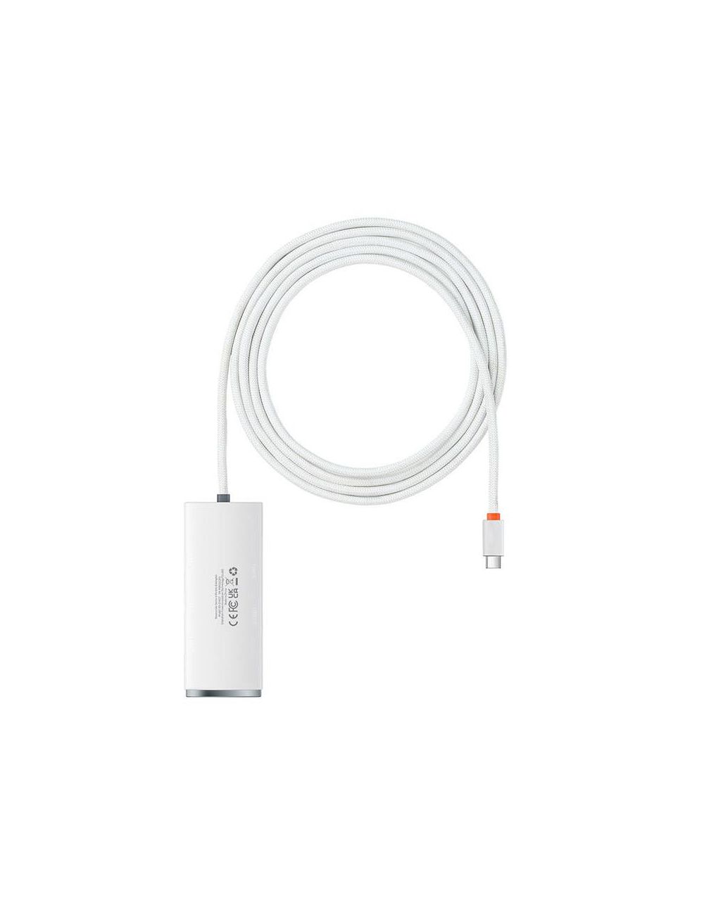 HUB BASEUS LITE SERIES 4w1 2M USB-C DO 4xUSB 3.0 WHITE