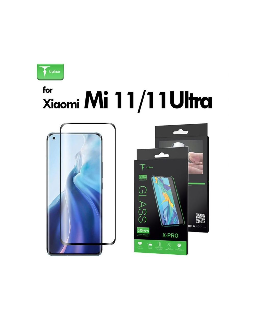 SZKŁO T-PHOX X-PRO XIAOMI MI 11/MI 11 ULTRA BLACK