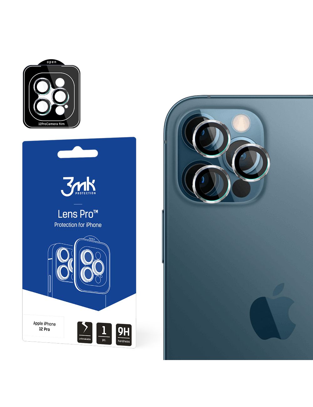 3MK LENS PROTECTION PRO IPHONE 12 PRO SILVER