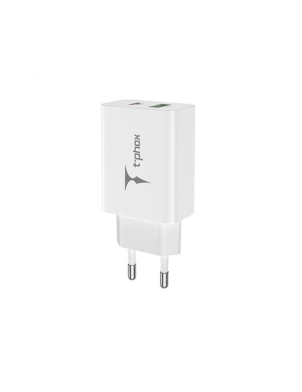 Ładowarka sieciowa T-PHOX SPEEDY USB-C 20W + USB 18W QC 3.0 BIAŁA/WHITE