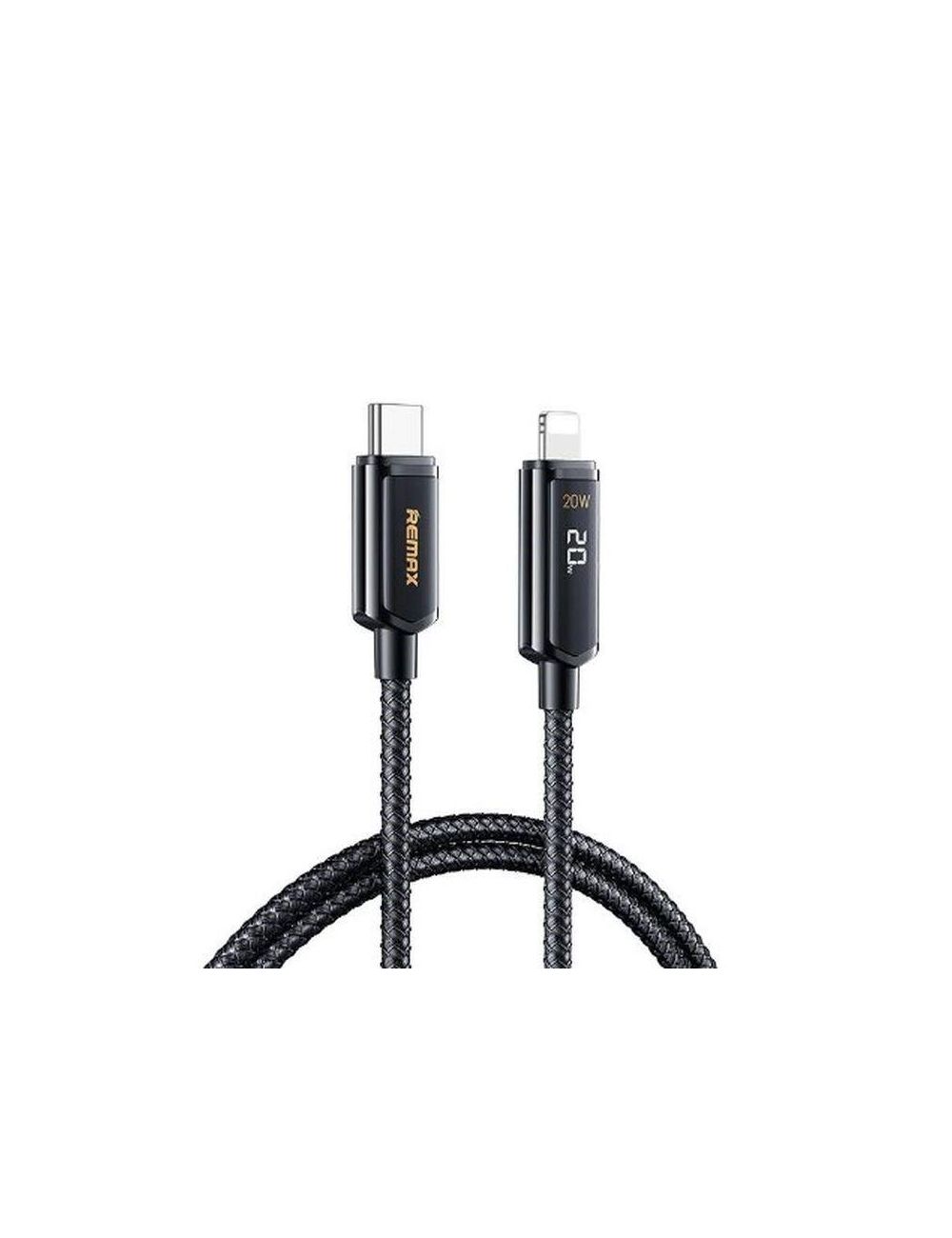 KABEL REMAX DISPLAY REMINE SERIES 20W RC-128i USB-C/LIGHTNING CZARNY/BLACK