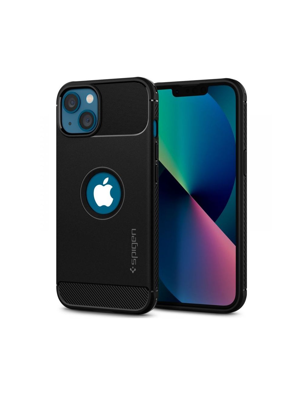 SPIGEN RUGGED ARMOR IPHONE 13 MATTE BLACK