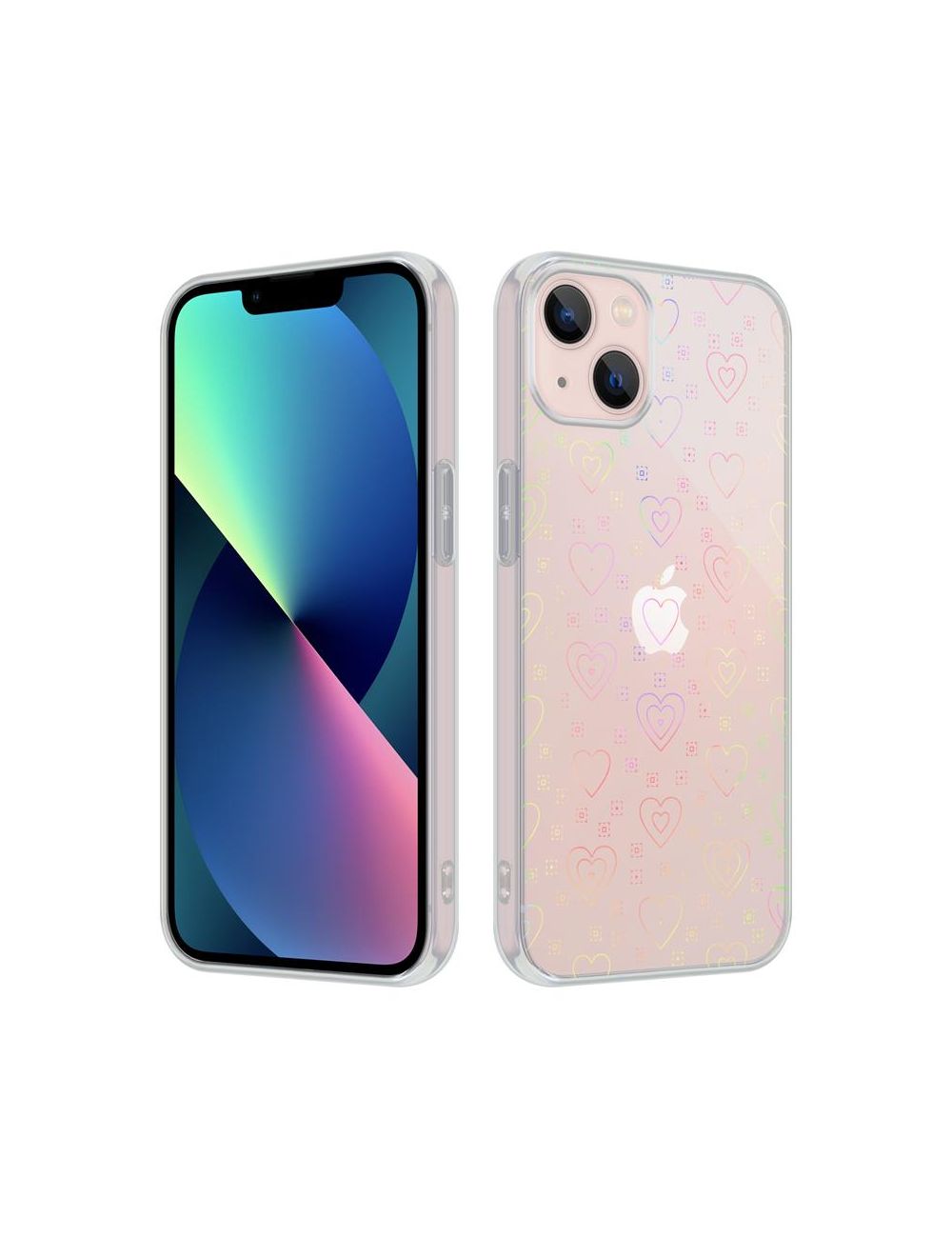 MX HOLO HEART IPHONE X/XS CLEAR / PRZEŹROCZYSTY