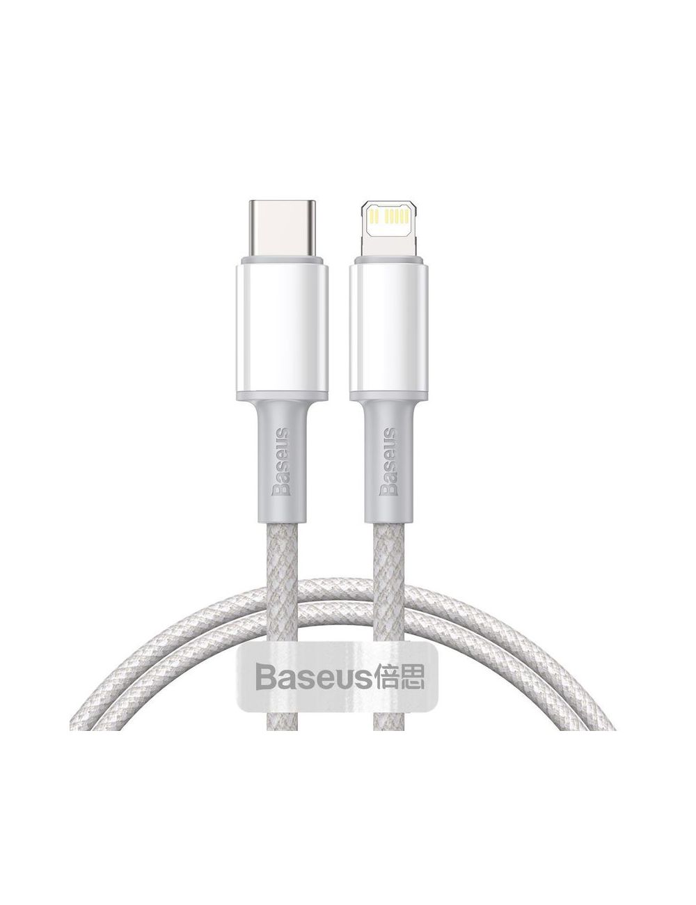 KABEL BASEUS HIGH DENSITY BRAIDED UBS-C/LIGHTNING 20W 5A PD 1M WHITE