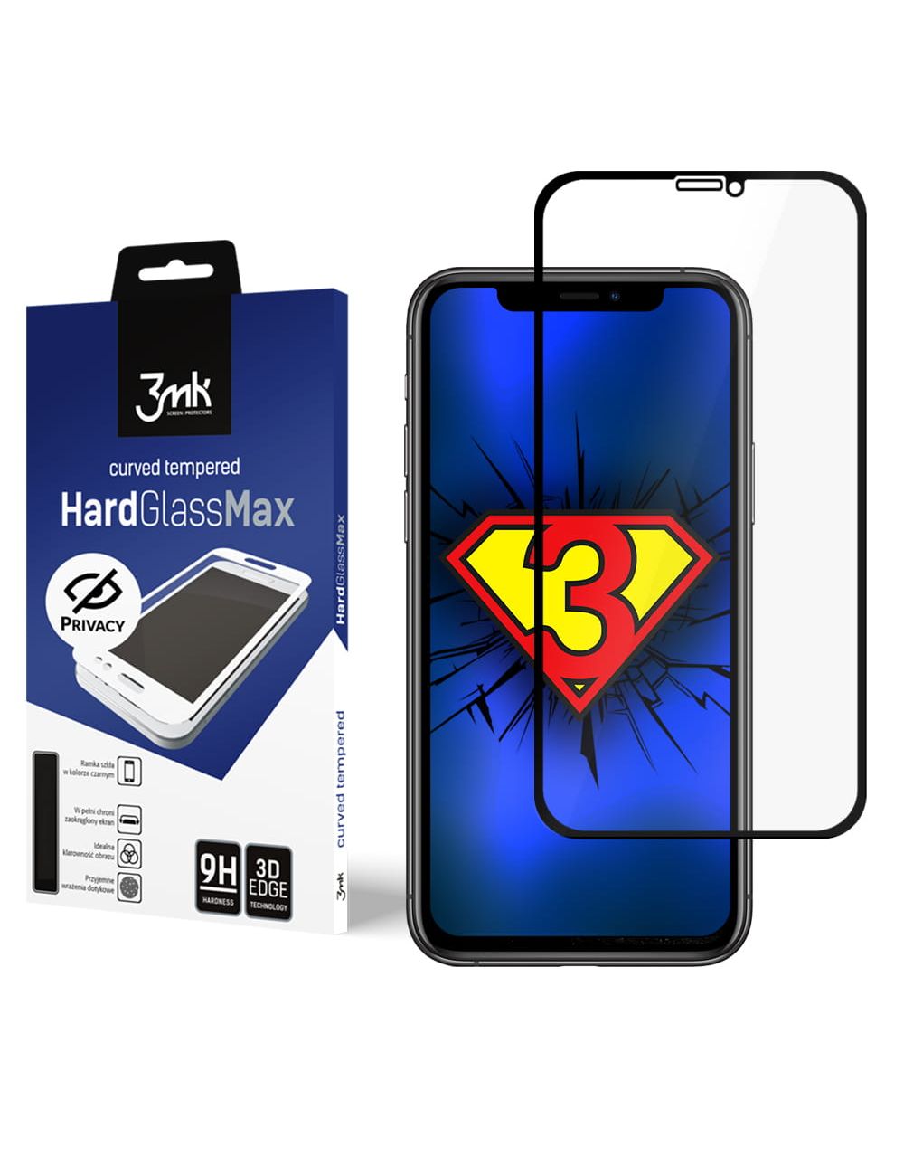 3MK HARD GLASS MAX PRIVACY IPHONE 11 PRO /X/Xs